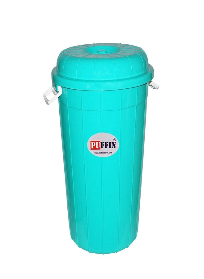 PUFFIN Unique Multipurpose Plastic Storage Bucket Drum 100 LTR with Lid Blue Pack of 2 - Image 4